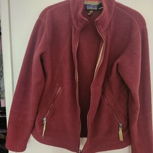 Patagonia Women's Burgundy Fleece Jacket